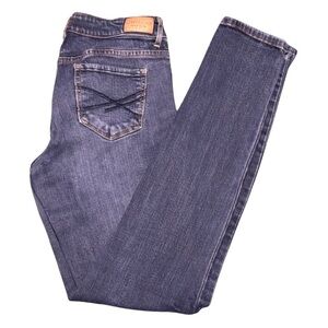 Aeropostale Blue Skinny Jeans Size 6-Long